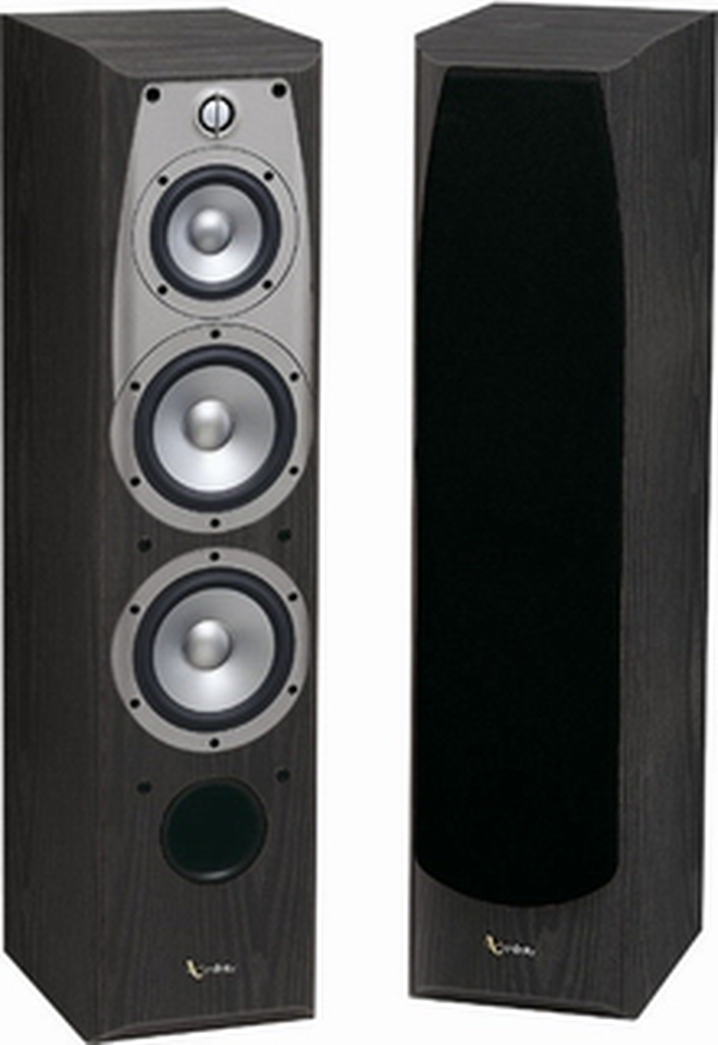 ALPHA 40 - Black - 3-Way Dual 6-1/2 inch Floorstanding Loudspeaker - Hero